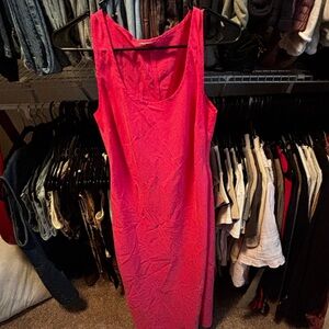 Vibrant Pink Sleeveless Dress